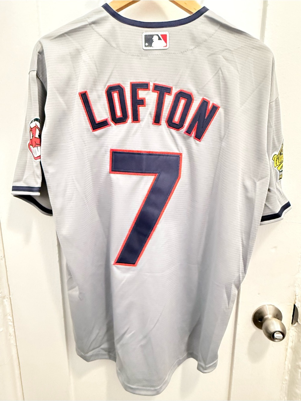 Kenny Lofton Cleveland Indians 1995 World Series jersey- Size Large